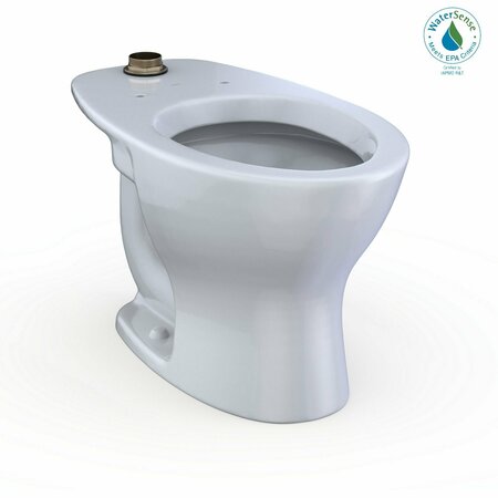 TOTO TORNADO FLUSH Commercial Flushometer Floor-Mounted Universal Height Toilet Elongated Cotton White CT725CUFG#01